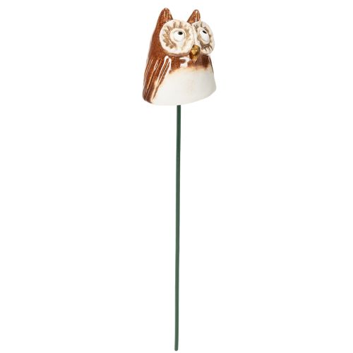 Piquet décoratif en céramique en forme de hibou pour plantes, 26 cm, lot de 2 | Floristik24.fr