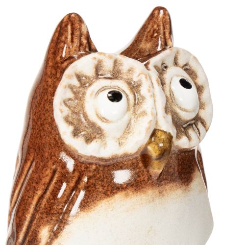Piquet décoratif en céramique en forme de hibou pour plantes, 26 cm, lot de 2 | Floristik24.fr