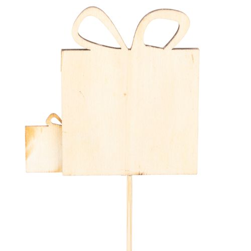 Piquets décoratifs en bois cadeaux colorés 31 cm 12 pièces | Floristik24.fr