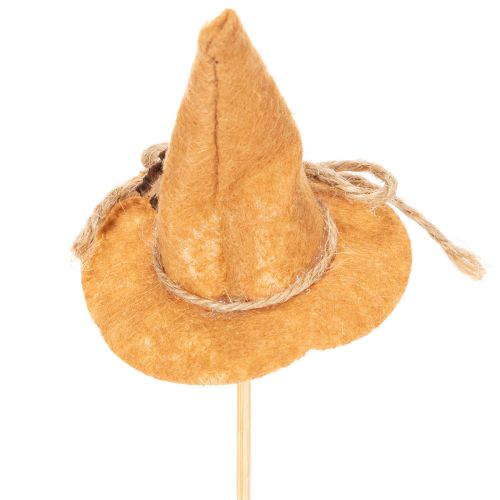 Décorations sur pique chapeau de sorcière en feutrine 28 cm lot de 12 | Floristik24.fr