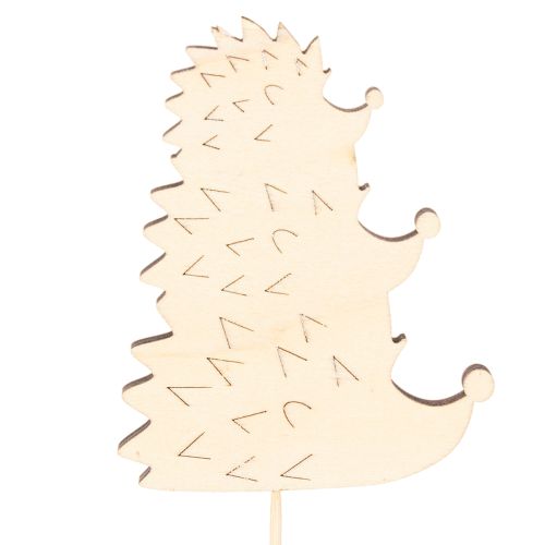 Dessus en bois décoratif Hérissons colorés 34 cm Lot de 12 | Floristik24.fr