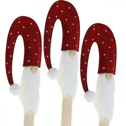 Floristik24 Nain de Noël, nain de jardin, décoration de Noël en bois L51cm 3pcs