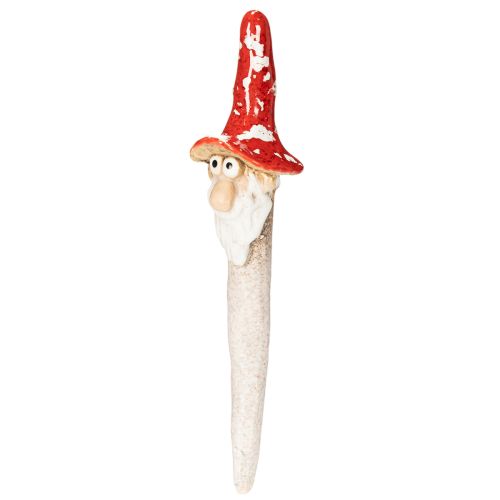 Figurines de Nains en Céramique avec Chapeau Champignon, 17 cm, Lot de 2 | Floristik24.fr