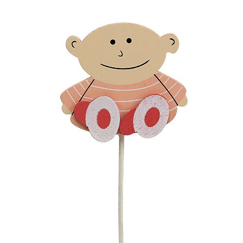 Pique bébé 5 cm L. 25 cm rose 20 p.
