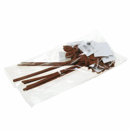 Floristik24 Cheville métal métal patine rose 20cm × 8cm 12pcs