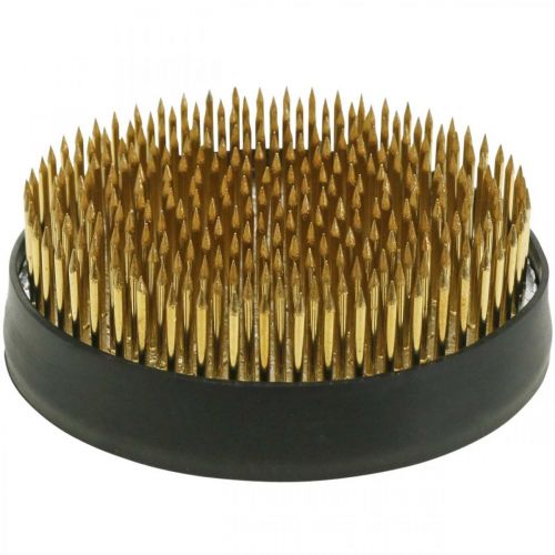 Floristik24 Pique-fleurs kenzan pour compositions florales Laiton Ø70mm