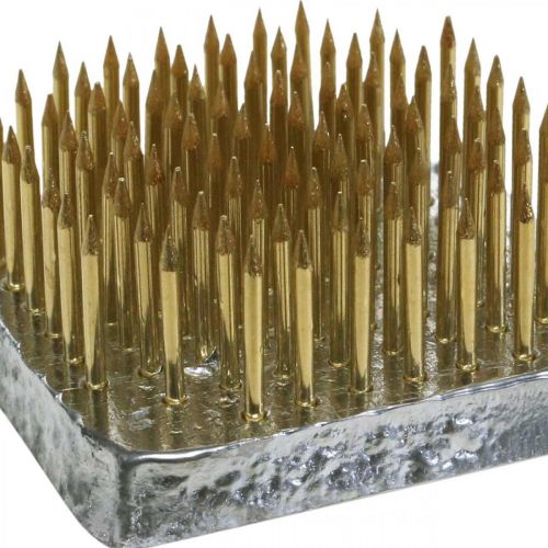 Article Kenzan carré Pique-fleurs Aiguilles en laiton 40×40mm