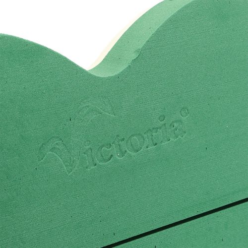Article Grand cœur en mousse florale humide vert 48 cm 2 pièces