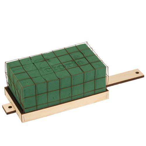 Brique en mousse florale Florette Eco base bois 18×10cm