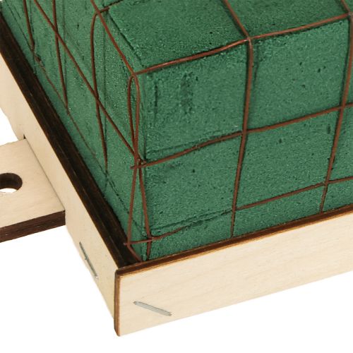 Article Brique en mousse florale Florette Eco avec bois 10×10cm