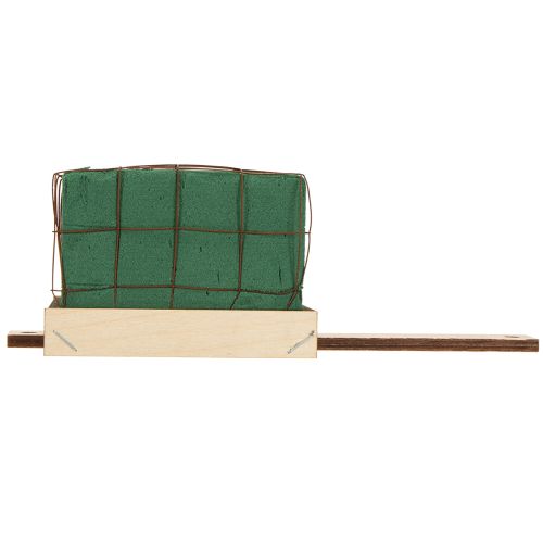 Article Brique en mousse florale Florette Eco avec bois 10×10cm