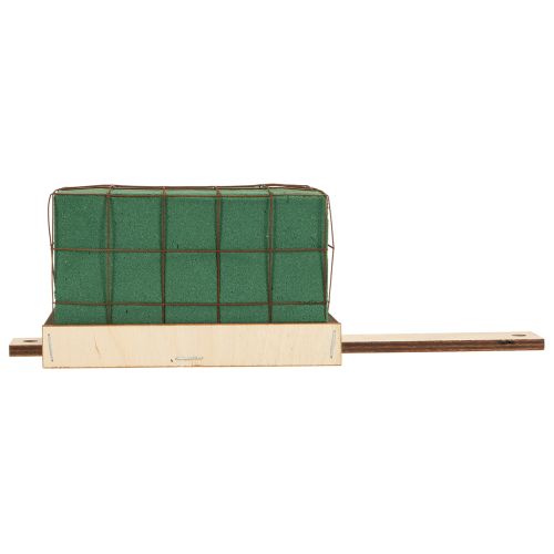 Article Base en brique de mousse florale en bois Florette Eco 12×10cm