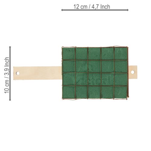 Article Base en brique de mousse florale en bois Florette Eco 12×10cm