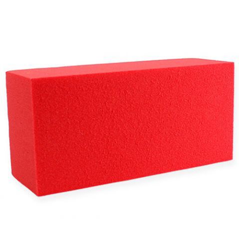 Floristik24 Briques en mousse florale arc-en-ciel rouge 4pcs