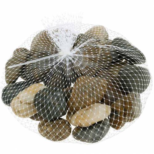 Floristik24 Galets de rivière Naturel clair et foncé 3-6cm 1kg