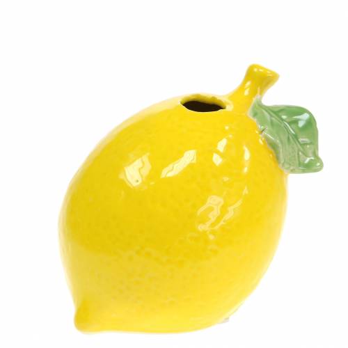 Floristik24.fr Vase en faïence Jaune Citron 10cm820387ZITRONE