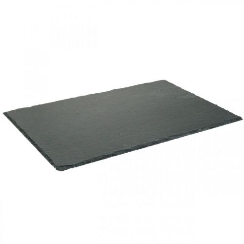 Floristik24 Ardoise naturelle, plateau en pierre, ardoise anthracite 45×30cm