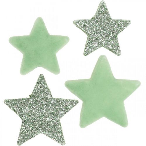 Décoration à parsemer Étoiles de Noël étoiles à parsemer vert Ø4/5cm 40p