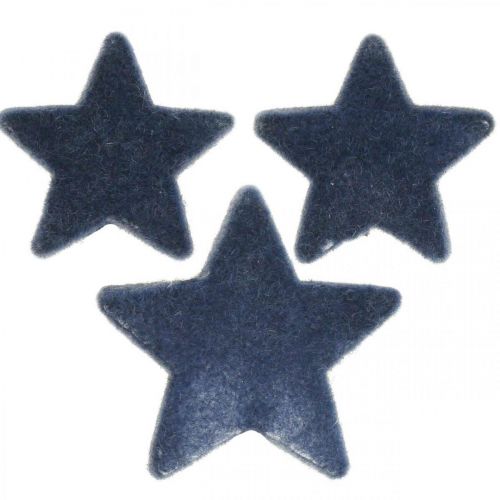 Saupoudres de Noël, étoiles, bleu Ø4/5cm 40p