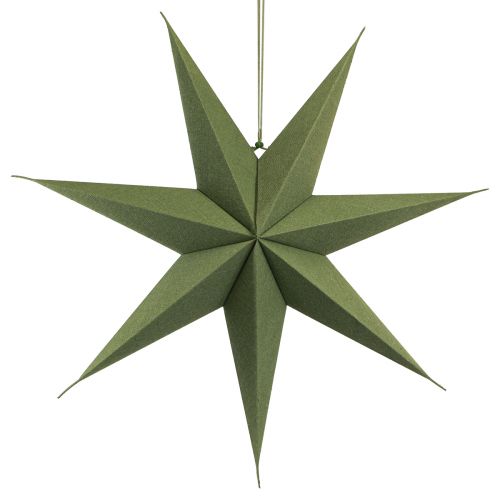 Floristik24 Décoration étoile poinsettia papier jute vert 60x15cm
