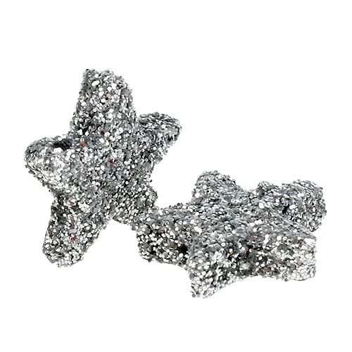 Article Star Glitter 1,5cm à saupoudrer argent 144pcs