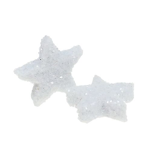 Article Star Glitter 1,5cm à saupoudrer blanc 144pcs
