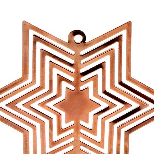 Floristik24 Étoile métal cuivre 6cm 24pcs