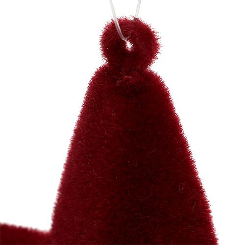 Article Flocons d'étoiles rouge foncé 10cm