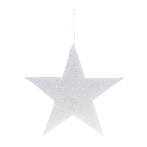 Étoile à suspendre Blanc 37cm L48cm 1pc