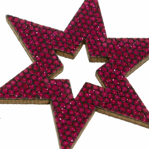 Article Décoration à disperser étoile violet 3-5cm 48 pcs