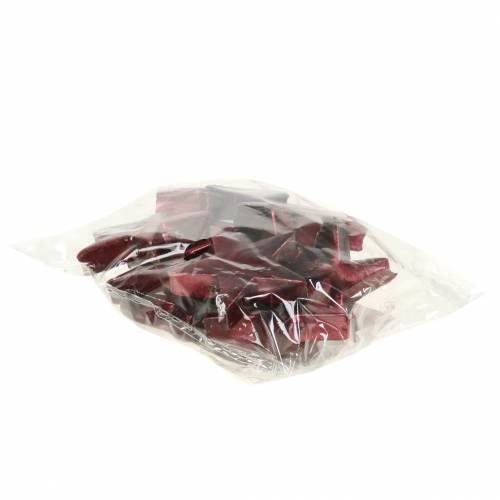 Floristik24 Déco étoile rouge foncé 4cm 12pcs