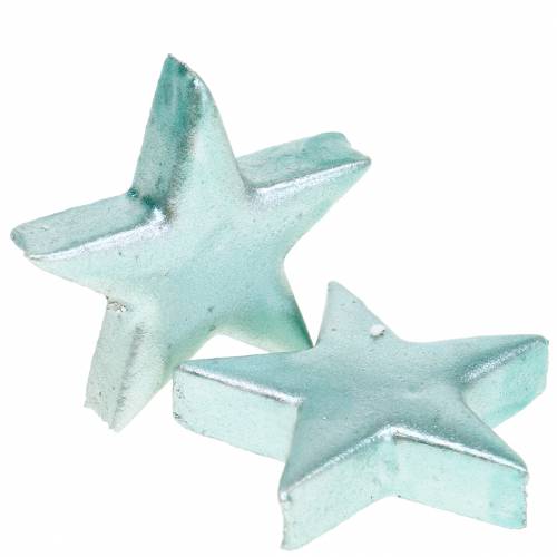 Floristik24 Déco Etoiles Ice Blue 4cm 12pcs