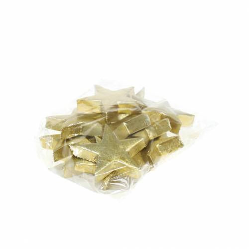 Floristik24 Déco étoiles dorées 4cm 12pcs