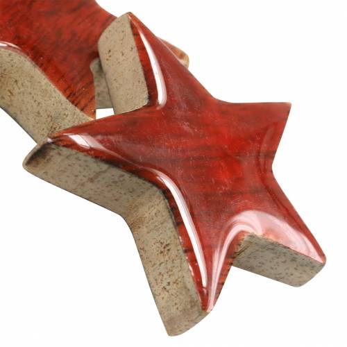Floristik24 Décoration à disperser étoile mangue rouge peinte 5×5cm 16 pcs