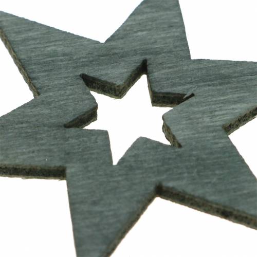Floristik24 Décoration étoile noir, argent, gris foncé assorti 4cm 72 pcs