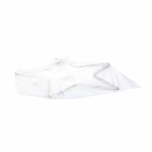 Floristik24 Déco étoile argent 40cm 4pcs