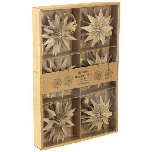 Article Étoiles en papier avec ficelle de jute pour la décoration festive