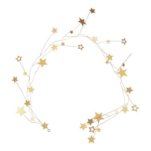 Cintre décoration étoile Noël métal doré 85cm