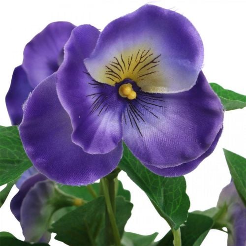 Pensée artificielle violette fleur artificielle pré fleur 30cm