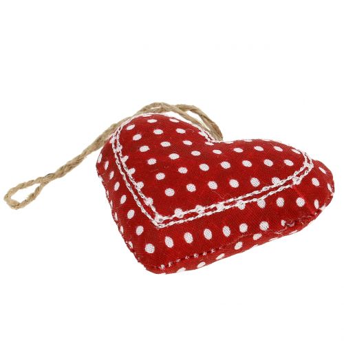 Floristik24 Assortiment de cœurs à suspendre rouge, blanc, naturel 6 cm 6 p.