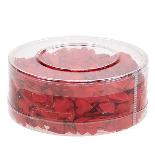 Floristik24 Coeur en tissu à disperser rouge 800 pièces