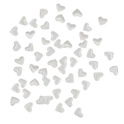 Article Coeurs à disperser blancs 1,3 cm 500 pcs