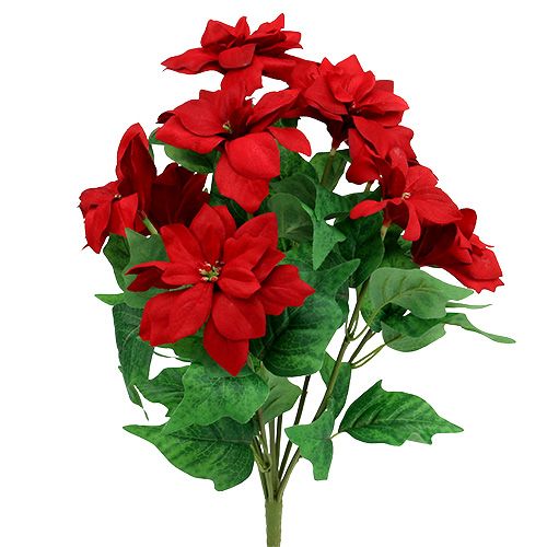 Article Bouquet Poinsettia Rouge L47cm