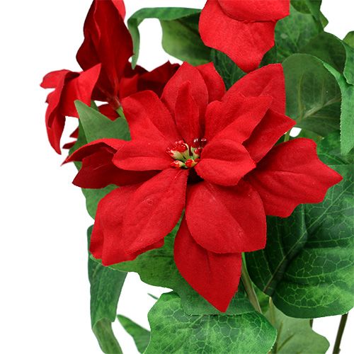 Article Bouquet Poinsettia Rouge L47cm