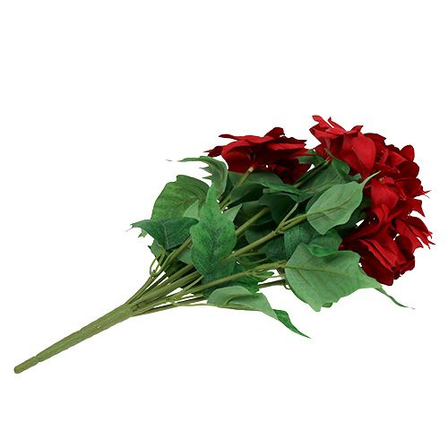 Article Bouquet Poinsettia Rouge L47cm