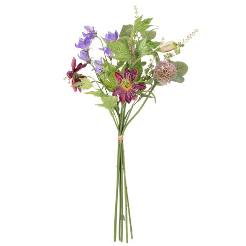 Article Bouquet de fleurs artificielles aux fleurs colorées, agencé avec art pour une décoration élégante, 60 cm