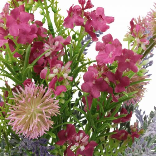 Floristik24 Bouquet artificiel lavande décoration de table violet, rose H42cm