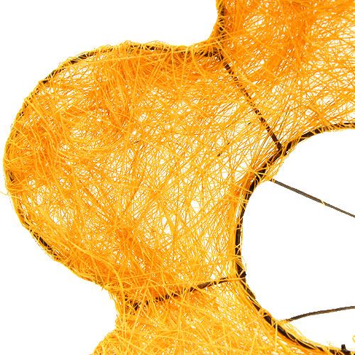 Article Manchette fleur de sisal jaune Ø25cm 6pcs