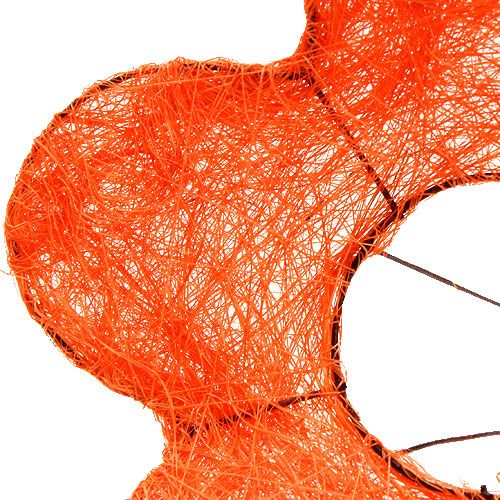 Article Manchette fleur sisal orange Ø20cm 10pcs
