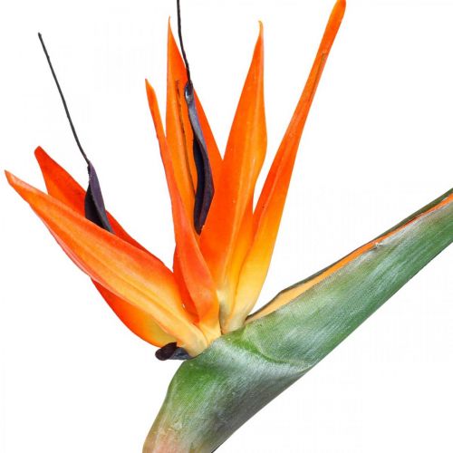 Strelizie reginae fleur artificielle orange oiseau de paradis L85cm